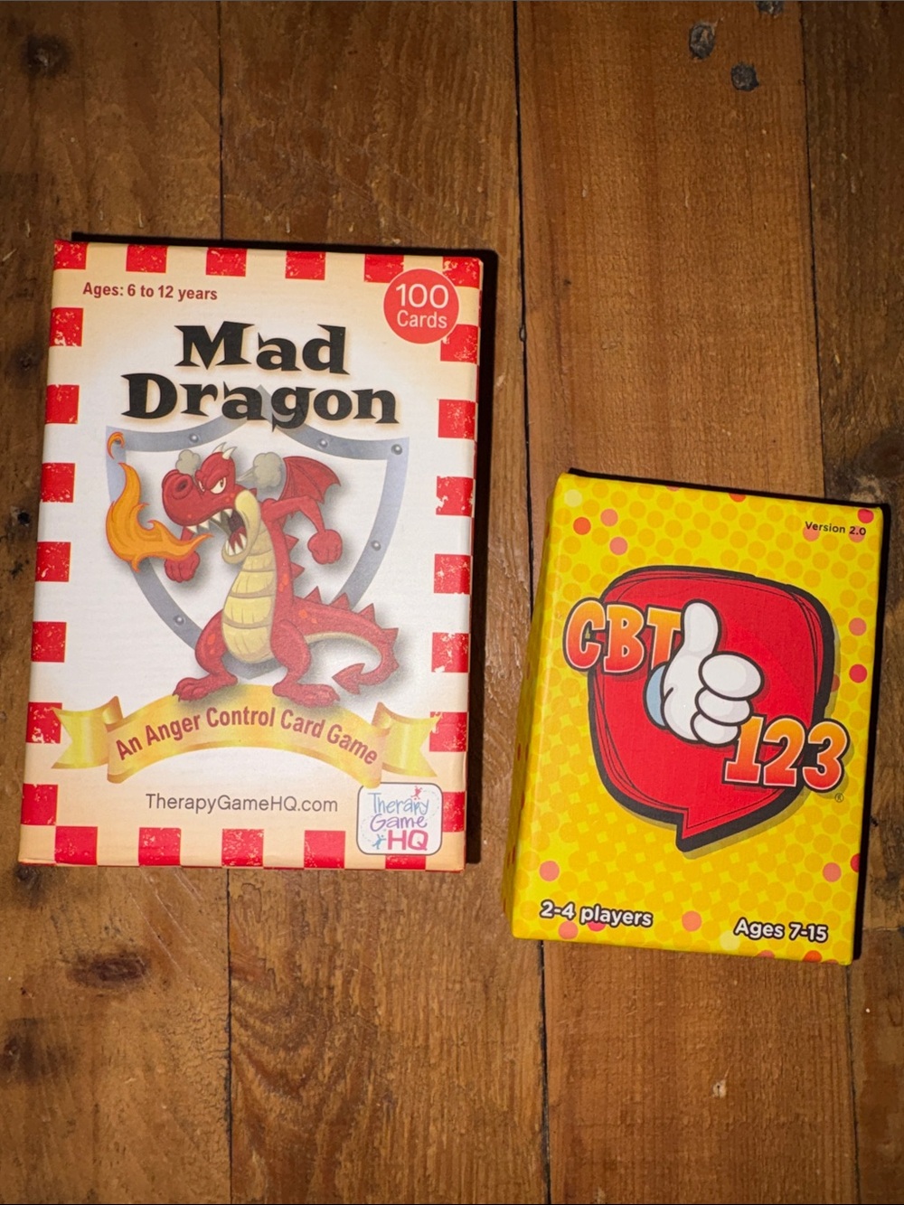 Mad Dragon & CBT 123 Card Game Bundle - Red, Yellow